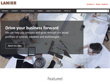 Tablet Screenshot of lanier.com